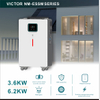 Integrated design Energy Systems 3.6KW 6.2KW On/Off Grid Solar Inverter built in lithium battery automatic activation