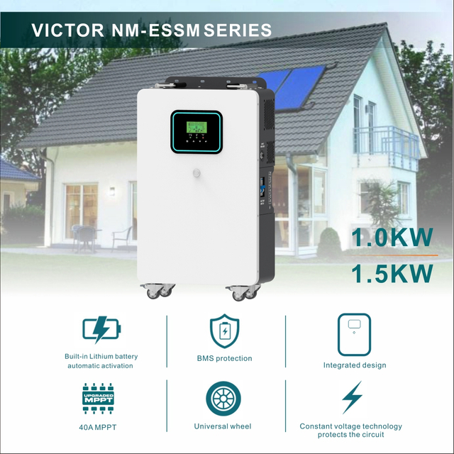 Integrated design Energy Systems 1KW 1.5KW Off Grid Solar Inverter constant voltage technology protects the circuit